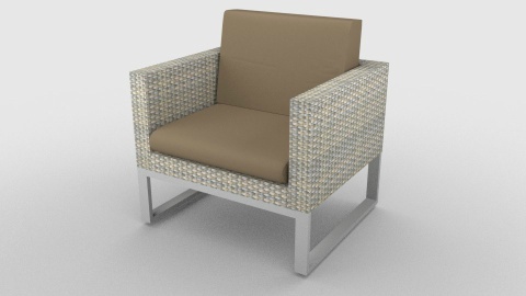 Poduszka na fotel ogrodowy SAN REMO OPS (ciemny beżowy)