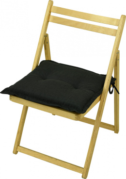 Poduszka na krzesło ogrodowe 38x38x4 cm Antracyt