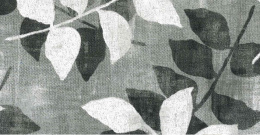 Tkanina bawełna z poliestrem ROŚLINNE HOJAS GRIS