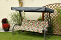 Poduszka na huśtawkę ogrodową FLORA 135 cm
