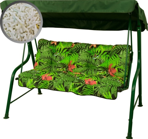 Poduszka na huśtawkę ogrodową FLORA 135 cm