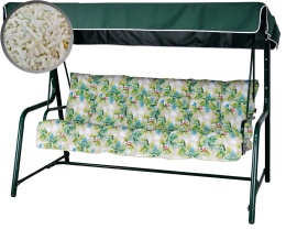 Poduszka na huśtawkę ogrodową FLORA 135 cm
