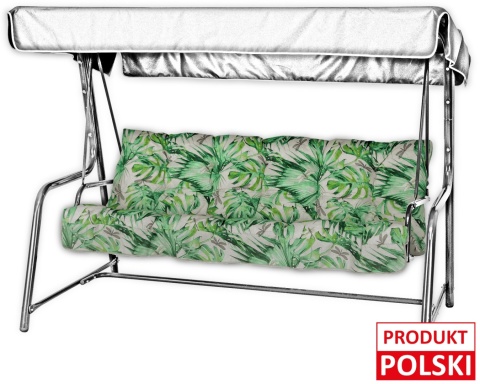 Poduszka na huśtawkę ogrodową FLORA 135 cm