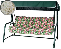 Poduszka na huśtawkę ogrodową FLORA 135 cm