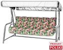 Poduszka na huśtawkę ogrodową FLORA 135 cm