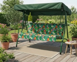 Poduszka na huśtawkę ogrodową FLORA 135 cm