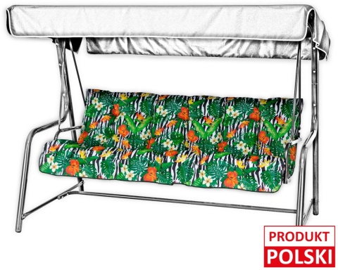 Poduszka na huśtawkę ogrodową FLORA 135 cm