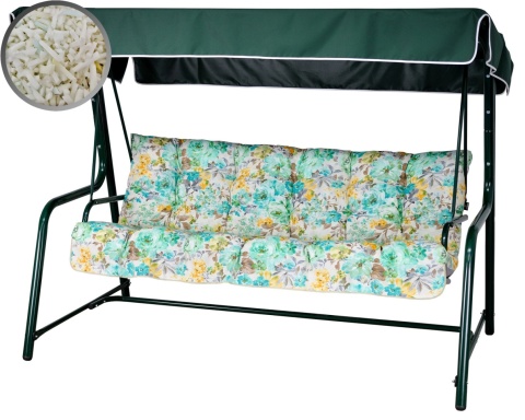 Poduszka na huśtawkę ogrodową FLORA 150 cm