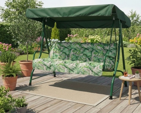 Poduszka na huśtawkę ogrodową FLORA 150 cm