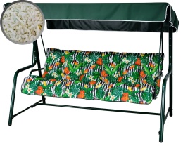 Poduszka na huśtawkę ogrodową FLORA 150 cm