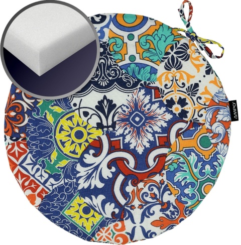 Poduszka na krzesło okrągła DALIA