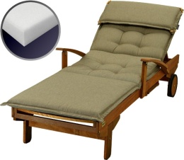 Poduszka na leżankę ogrodową 198x64x8 cm Cappuccino