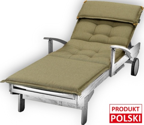 Poduszka na leżankę ogrodową 198x64x8 cm Cappuccino