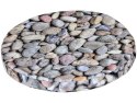 Poduszka na krzesło okrągłe DALIA II wzór KAMIENIE
