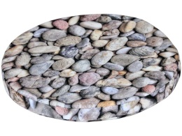 Poduszka na krzesło okrągłe DALIA II wzór KAMIENIE