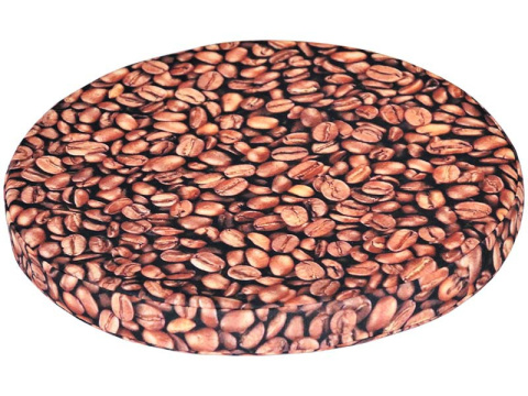 Poduszka na krzesło okrągłe DALIA II wzór KAWA