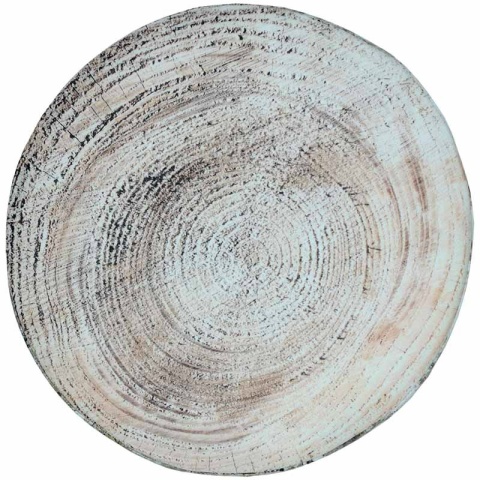 Poduszka na krzesło okrągłe DALIA II wzór BRZOZA (widok z góry)